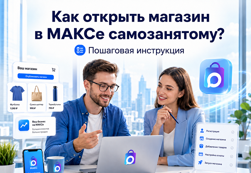 Как открыть магазин в МАКСе самозанятому, инструкция